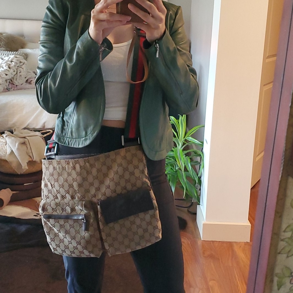 Gucci Monogram Medium Messenger Bag